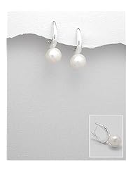 Fresh Water Pearls Earrings In 92.5 Sterling Silver