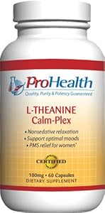 L-Theanine Calm-Plex with GABA and 5-HTP (Suntheanine®) (100 mg, 60 medium capsules)