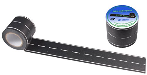 Road Pattern Tape for Toy Cars, 50'x1.85