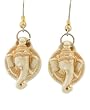 Intricately Detailed Hand Casted Ganesh Earrings