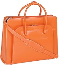 Hot Sale McKleinUSA LAKE FOREST 94330 Orange Leather Women's Case with Removable Sleeve