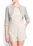 Mango Women's Metallic Knit Bolero