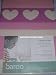 BAROO PINK HEART STRIPE COT BED DUVET COVER AND PILLOWCASE SET