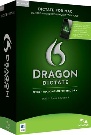 Nuance Dragon Dictate 2.5, Mac, CD, ENG