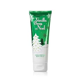 Bath & Body Works Signature Collection Triple Moisture Body Cream Vanilla Bean Noel