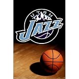 (24x36) Utah Jazz (Logo, Basketball) Sports Poster Print
