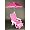 Redmon Baby Beach Chair and Matching Umbrella, Hot Pink