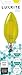 Luxrite LR21266 YELLOW LED Filament Candelabra Light Bulb, 4-Watt Equivalent to 40w incandescent, Bright Yellow Color, 350 Lumens, 15,000 Hr Life, E12 Candelabra Base