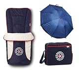 Hauck - 3 piece accessory set in Star Navy