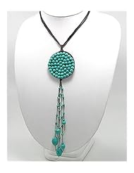 Cotton Waxed Thread Semi GemStone Beads Necklace