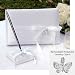 Butterfly Charm Wedding Guest Book and Pen Set