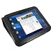 Mivizu HP TouchPad Case, Composite Stand Case Leather Folio Cover for HP TouchPad Wifi 16GB / 32GB Tablet Computer (Black)