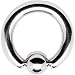 8 Gauge Steel Bcr Captive Ring 1/2 Inches 5mm