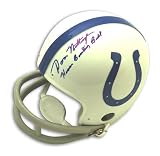 Don Nottingham Autographed/Hand Signed Baltimore Colts Mini Helmet inscribed Human Bowling Ball
