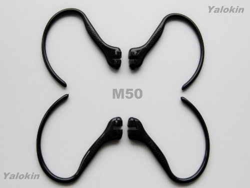 4 x New Black Ear Hooks Loops Clips for Plantronics M50 Bluetooth Headset