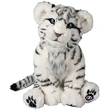 WowWee Alive White Tiger Cub Plush Robotic Toy in White/Black