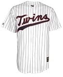 Majestic Minnesota Twins Grey Pinstripe Replica Jersey