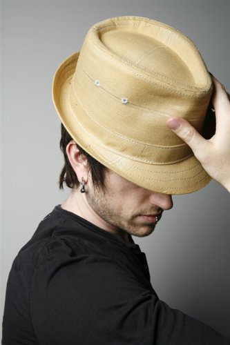 Goorin Bros - Men's Sugartastic Fedora w/ Metallic Stripe (Mustard)