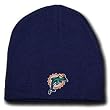 NFL BEANIE KNIT HAT CUFFLESS MIAMI DOLPHINS NAVY BLUE