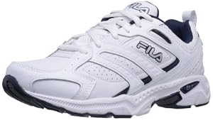 Fila Men's Capture Running Shoe,White/Peacoat/Metallic Silver,12 M US