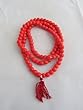 Coral Munga 108 Beads Yoga Meditation Mala Spiritual Necklace Japamala - For Energy and Prosperity