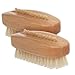 Redecker Beechwood Nail Brush with 2 Rows of Extra Strong Pig Bristles, Set of 2, 3-3/4-Inches