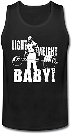 Ruiwa light-weight-baby-ronnie-coleman-deadlift Sleeveless Vest for Man Black XXXL