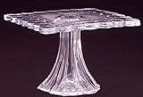 10x10 Bracelet Square Pedestal Crystal Cake Plate