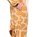 Silver Lilly Unisex Adult Pajamas - Plush One Piece Cosplay Giraffe Animal Costume