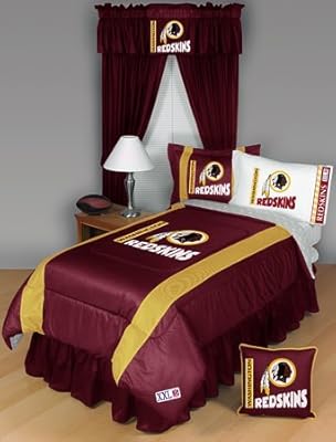 WASHINGTON REDSKINS QUEEN 5 PIECE BEDDING SET Boy Football NFL bag