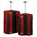 Head 2 Piece Suitcase Luggage Set in Red & Black