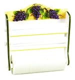 TUSCANY GRAPE 3 Roll Wrap Center Rack - Paper Towel Foil Saran