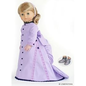 Victorian Christmas Bustle Dress ~ Fits 18 inch American Girl dolls