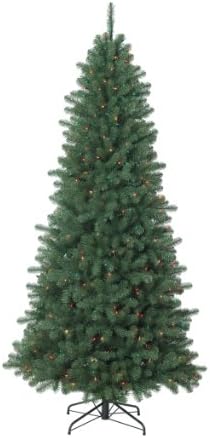 Christmas Tree Market Emerald Fir Artificial Christmas Tree, 7.5 Feet, Multi Lights
