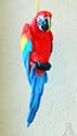 Parrot Bird Window Ornament Indoor Outdoor Statue Sculpture