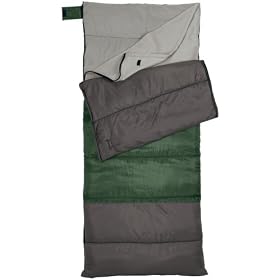 Swiss Gear Crete +35-60-Degrees Rectangular Sleeping Bag With Fleece