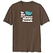 T-Shirt Brown  In The Usa It Is Spoken In Middle French  Languaje