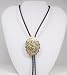 German Silver/Gold Plated Engraved Bolo Tie