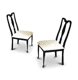 Two Cherry Finish Side Chairs