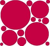 Red Polka Dot Peel & Stick Wall Stickers Dorm
