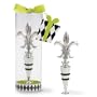 Mud Pie Fleur De Lis Wine Bottle Topper Stopper