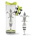 Mud Pie Fleur De Lis Wine Bottle Topper Stopper
