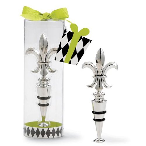 Mud Pie Fleur De Lis Wine Bottle Topper Stopper
