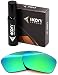 Polarized Ikon Iridium Replacement Lenses for Oakley Sliver F Folding Sunglasses - Emerald Green Mirror