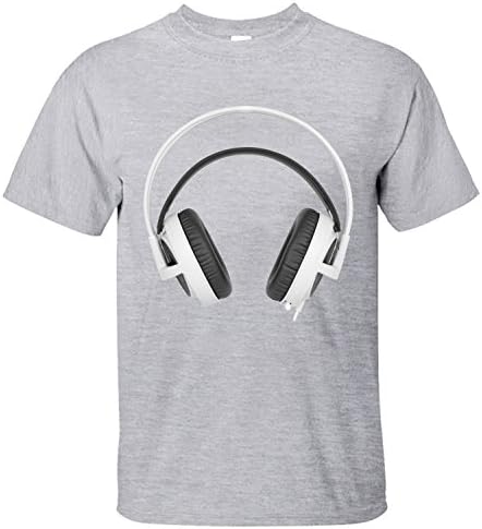 BMWF Men's Steelseries Siberia V3 White Short Sleeve Tees grey XXL