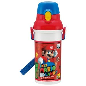 【クリックで詳細表示】スーパーマリオ3Dランド 食洗機対応直飲みプラワンタッチボトル PSB5SAN