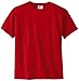 Russell Athletic Boys' Big Cotton Blend T-Shirt, Basic True Red, Small