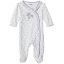 Little Me Layette Footie, Flower Dot, Purple Floral, 3 Months