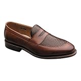 Allen Edmonds - Men's Allen Edmonds Leyland Shoe, Chili Burnished Custom Calf Weave Leather (Extreme Luxury) (Available in all sizes and width)