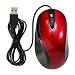 Red & Black 3D USB Scroll Wheel Mouse for Laptop